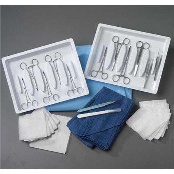 Tray Surgical Cut Down With Gauze/Needle/Scalpel #11 Sterile 10/Ca